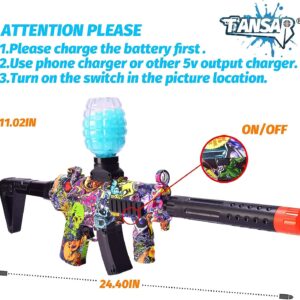 Elevate Your Outdoor Adventures with the Gel Splatter Blaster - Fully Automatic Splat Blasters with 7-8mm Water Beads and All the Essentials. Ideal for Adults and Those Aged 14+