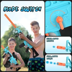 Blue Electric Gel Ball Blaster Gun - Automatic Splat Guns, M416 Gel Guns for All Ages - Outdoor Shooting Activities, Team Games, and Kids Toys (Ages 6+)