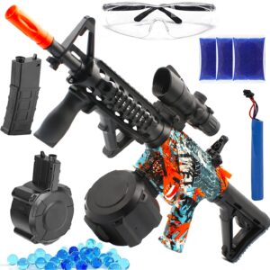 Gel Ball Blaster - Explore the Excitement of Automatic and Manual Modes with 30,000+ Water Beads and Protective Goggles for Outdoor Activities and Competitive Shooting Games