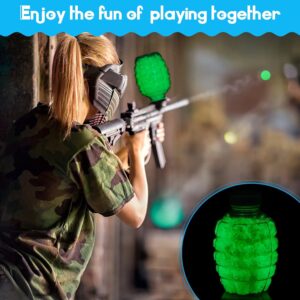 Experience the Glow with 32,000 Pcs of Water Luminous Beads Refill Ammo! These Fluorescence Green Gel Balls Illuminate the Dark for an Exciting Splatter Experience