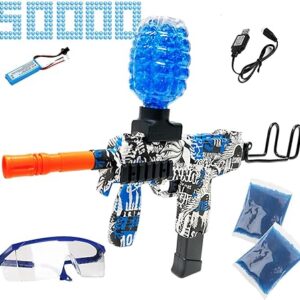 Get Ready for Outdoor Excitement with our Gel Ball Blaster Set - Includes 50,000 Water Beads and Goggles. The Perfect Christmas and Birthday Gifts for Boys and Girls Ages 12+ for a Happy Outdoor Shooting Game!