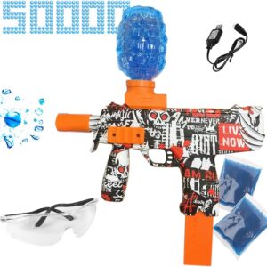 Get Ready for Outdoor Excitement with our Gel Ball Blaster Set - Includes 50,000 Water Beads and Goggles. The Perfect Christmas and Birthday Gifts for Boys and Girls Ages 12+ for a Happy Outdoor Shooting Game!