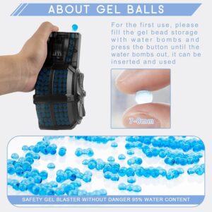 Ultimate Gel Splatter Blaster Kit with Goggles and 40,000+ Gel Beads – Ideal for Backyard Fun and Outdoor Team Shooting Games, Suitable for Ages 12 and Up