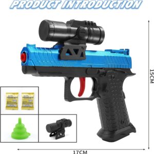 Double the Fun with Our Gel Ball Blaster Toy Guns - 2 Pack of Splatter Ball Guns with 20,000+ Water Beads Included. No Charging Required! Perfect for Backyard and Outdoor Team Shooting Games. Great Gifts for Boys and Adults Aged 12+