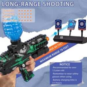 Unleash Fun and Excitement with the Gel Splatter Blaster for Orbeez M416, Complete with Goggles and 40,000+ Gel Beads. Ideal for Backyard Adventures and Outdoor Team Shooting Games. Suitable for Ages 12+