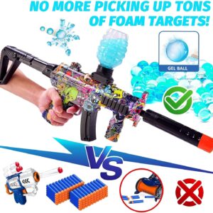 Elevate Your Outdoor Adventures with the Gel Splatter Blaster - Fully Automatic Splat Blasters with 7-8mm Water Beads and All the Essentials. Ideal for Adults and Those Aged 14+