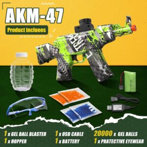 Elevate Your Outdoor Adventures, Electric Gel Ball Blaster AEG AKM-47. Join the Action-Packed Fighting Shooting Team Game