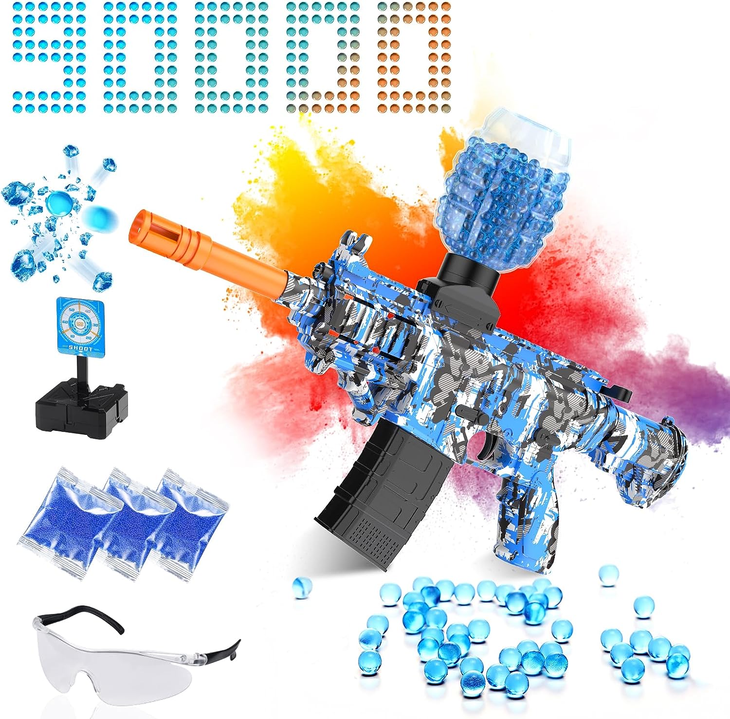 Eco-Friendly Electric Gel Ball Blaster: Get Ready for Outdoor Action with 90,000+ Water Beads