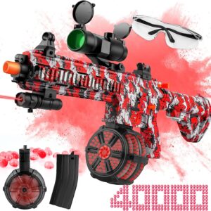 Ultimate Gel Splatter Blaster Kit with Goggles and 40,000+ Gel Beads – Ideal for Backyard Fun and Outdoor Team Shooting Games, Suitable for Ages 12 and Up