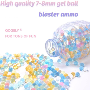 Stay Fully Stocked with Our Gel Splatter Ball Blaster Refill Ammo Pack! With 90,000 Non-Toxic Water Gel Bullets in 7-8mm, These Ammo Balls Are Compatible with Orbeez Guns for Endless Fun. Get Ready to Mix It Up!