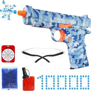 Unleash Your Inner Warrior with the Hikewintoy Gel Gun for Kids! This Fully Manual Splat Gun Comes with 10,000 Gel Balls for Exciting Backyard Team Game Action, No Batteries Needed!