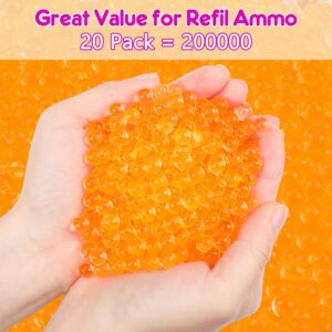 200,000 Gel Ball Blaster Refill Ammo - Amp Up Your Splatter Ball Gun Fun!