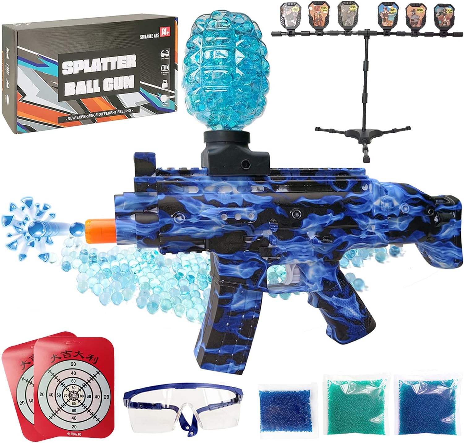 High-Powered Electric Gel Splatter Ball Blaster: 25,000 Gel Balls for Ultimate Backyard Fun and Exciting Outdoor Games - The Perfect Gift for Teens, Boys, and Girls Ages 14+