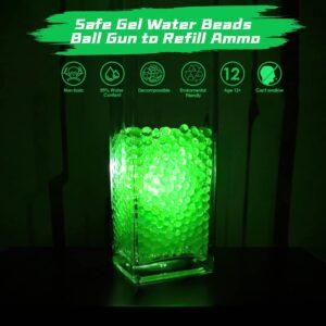 Elevate Your Gel Ball Blaster Experience with our Glow in The Dark Gel Balls Ammo Pack! Includes 20,000 Fluorescent 7.5mm Water Beads for Endless Fun and Easy Cleanup.