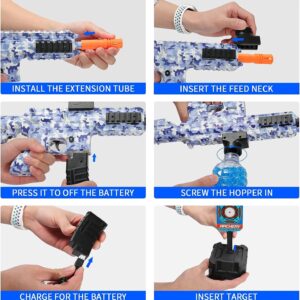 Eco-Friendly Electric Gel Ball Blaster with 60,000+ Water Beads - Your Ultimate Outdoor Team Game Companion!