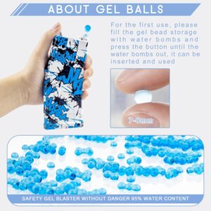 Large Gel Ball Blaster - Unleash Outdoor Fun with 50,000+ Gel Beads and Goggles in Cool Blue!