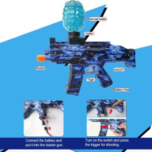 High-Powered Electric Gel Splatter Ball Blaster: 25,000 Gel Balls for Ultimate Backyard Fun and Exciting Outdoor Games - The Perfect Gift for Teens, Boys, and Girls Ages 14+