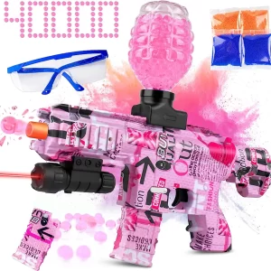 Unleash Fun and Excitement with the Gel Splatter Blaster for Orbeez M416, Complete with Goggles and 40,000+ Gel Beads. Ideal for Backyard Adventures and Outdoor Team Shooting Games. Suitable for Ages 12+