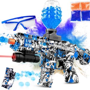 Unleash Fun and Excitement with the Gel Splatter Blaster for Orbeez M416, Complete with Goggles and 40,000+ Gel Beads. Ideal for Backyard Adventures and Outdoor Team Shooting Games. Suitable for Ages 12+