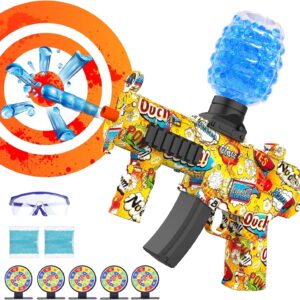 Electric Gel Gun Blaster Kit: Automatic Splatter Launcher with Goggles and Gel Beads Ages 10+