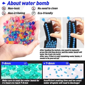 Double the Fun with Manual & Automatic Splatter Blaster for Orbeez - 40,000 Gel Balls Included!