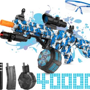 Unleash Gel Ball Fury with Our Electric Gel Ball Blaster - Drum Loaded for Non-Stop Action! 40,000+ Gel Balls Included