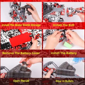 Unleash the Fun: Electric Gel Ball Blaster with 30,000 Water Beads and Goggles - Perfect for Outdoor Adventures and Shooting Team Games (Ages 12+)