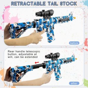 Large Gel Ball Blaster - Unleash Outdoor Fun with 50,000+ Gel Beads and Goggles in Cool Blue!