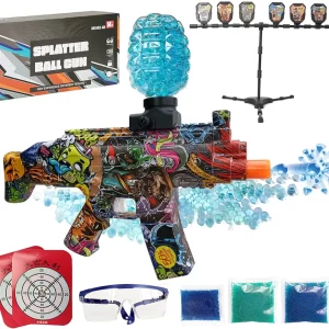 High-Powered Electric Gel Splatter Ball Blaster: 25,000 Gel Balls for Ultimate Backyard Fun and Exciting Outdoor Games - The Perfect Gift for Teens, Boys, and Girls Ages 14+