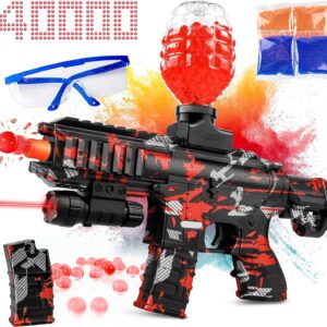 Unleash Fun and Excitement with the Gel Splatter Blaster for Orbeez M416, Complete with Goggles and 40,000+ Gel Beads. Ideal for Backyard Adventures and Outdoor Team Shooting Games. Suitable for Ages 12+