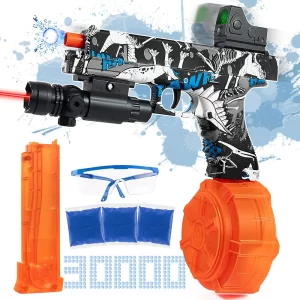 Take Aim with Our Electric Gel Ball Blaster Pistol - Bursting with Gel Beads and Ready for Action!